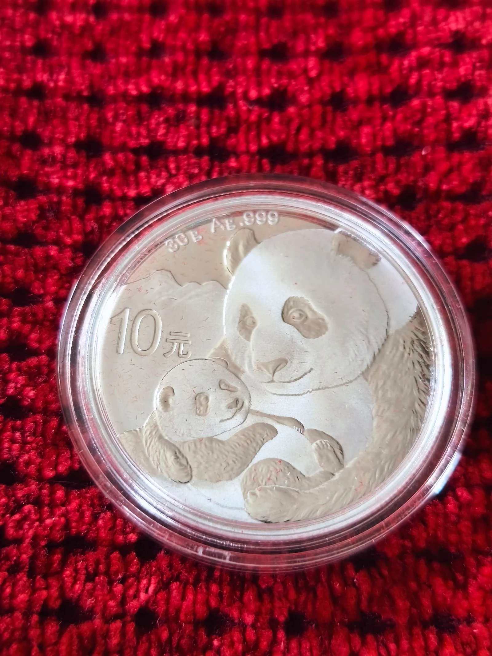 Moeda onça Panda China 2019 prata pura – photo 6